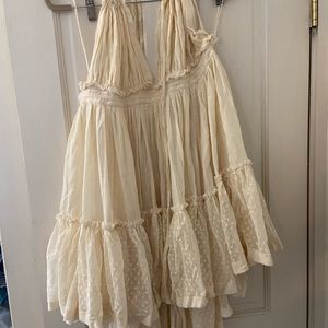 Free people open back flowy dress